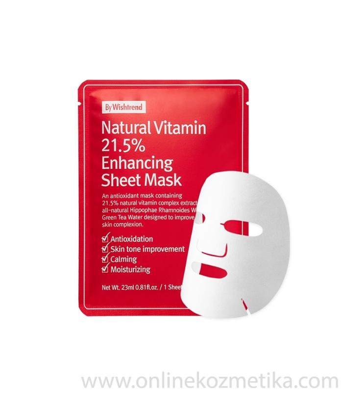 BY WISHTREND Nat Vit 21.5% Enhancing Sheet Mask 