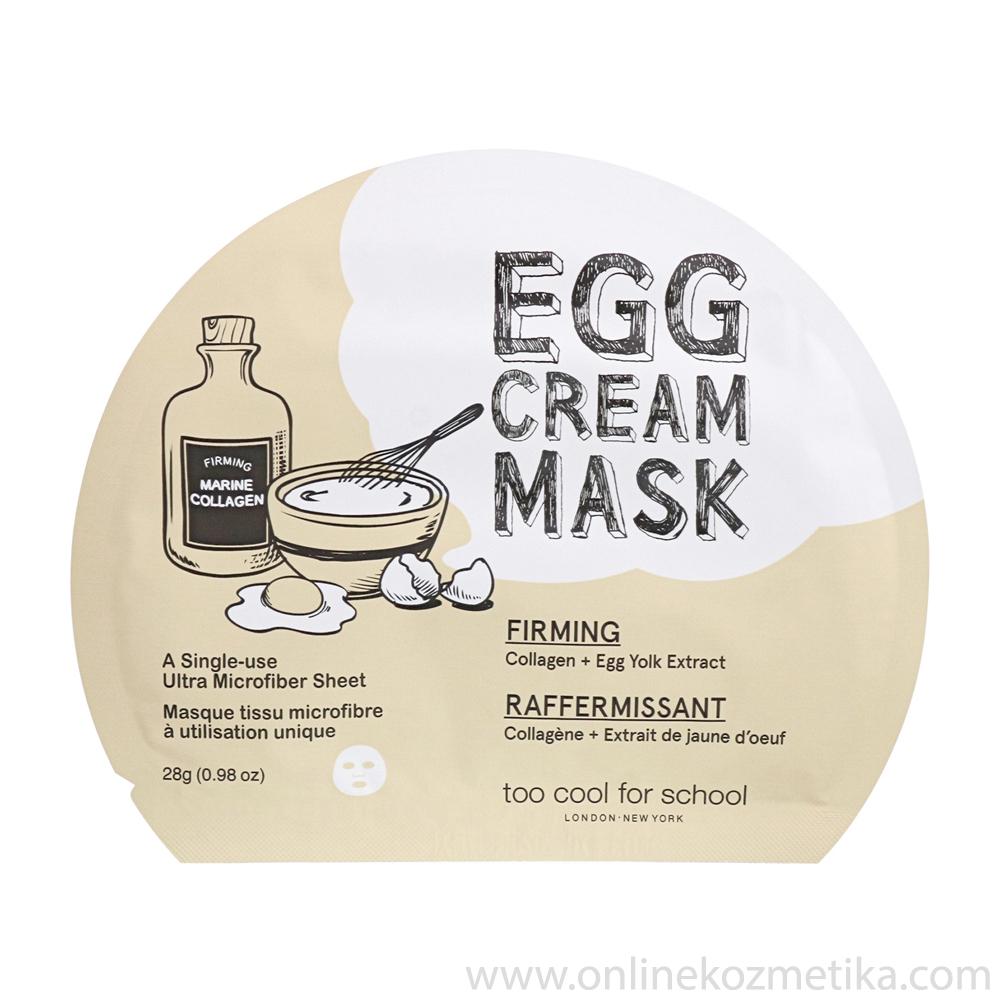 Too Cool For School Egg Cream Mask Firming 28g 